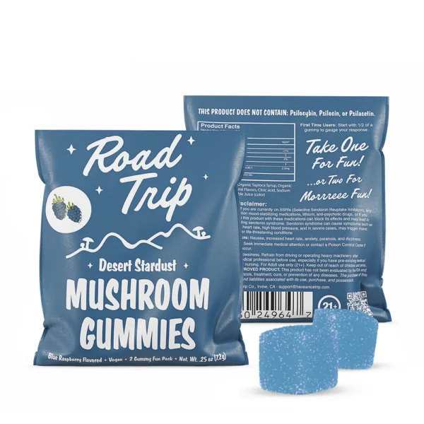 Road Trip  Mushroom Gummies - Blue Raspberry - Image 3