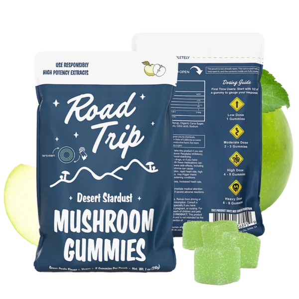 Road Trip Mushroom Gummies - Green Apple