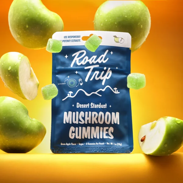 Road Trip Mushroom Gummies - Green Apple - Image 2