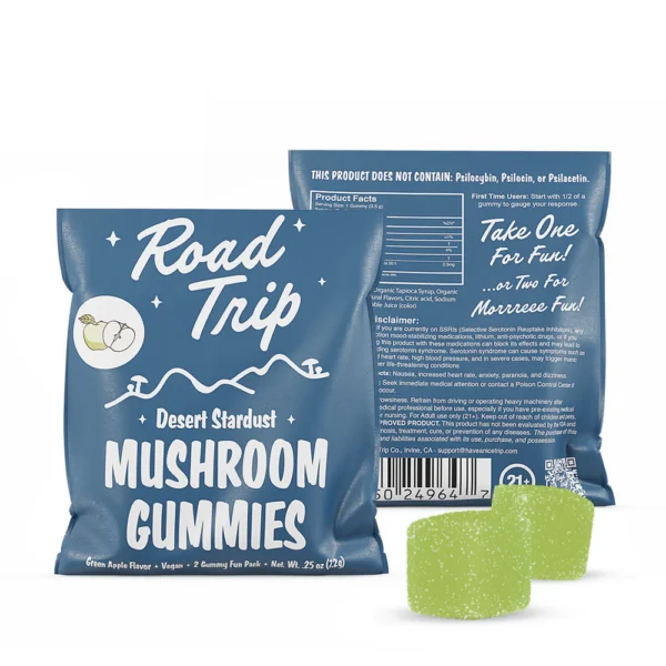 Road Trip Mushroom Gummies - Green Apple - Image 3